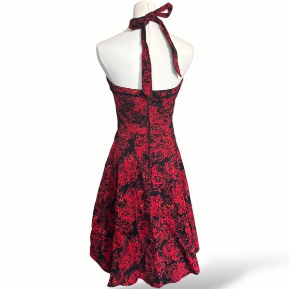 Hot Topic RomanticGoth Rose Halter Dress - Medium - 77 | GothicGlam | - Picture 6 of 8